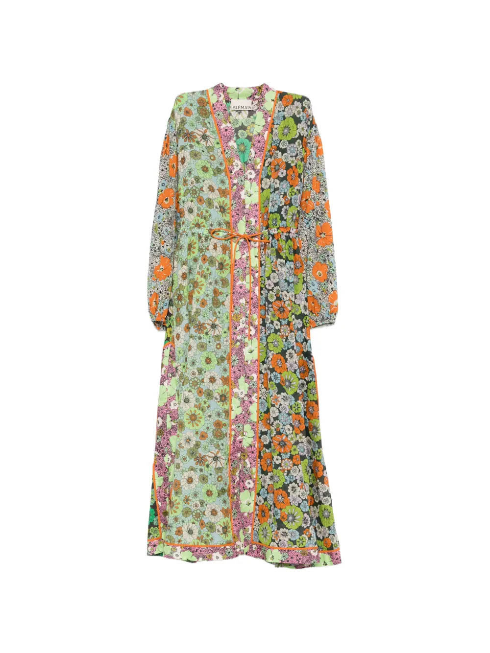 ALEMAIS floral print belted dress - Green