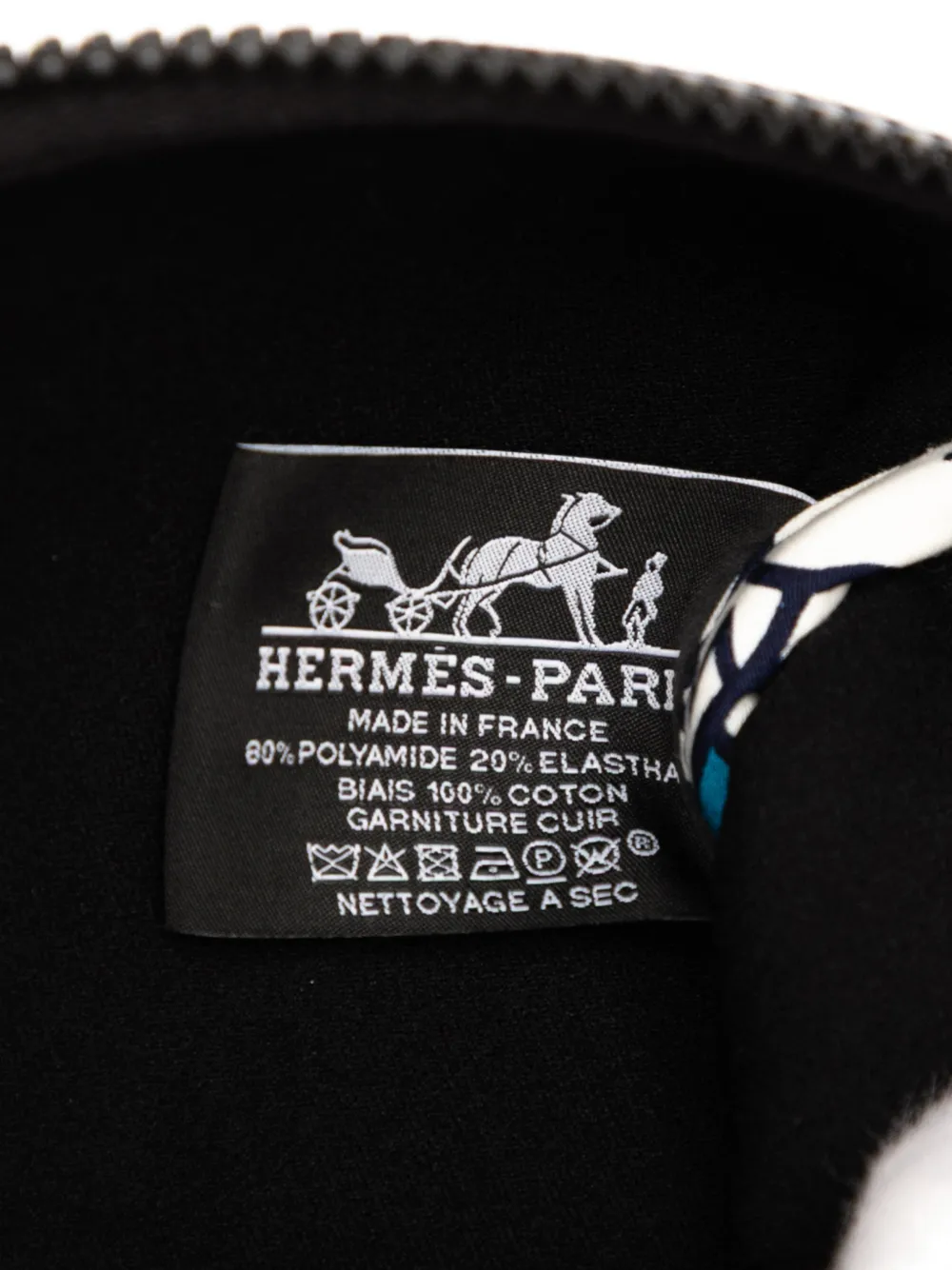 Pre-owned Hermes 2020-2025 Medium Polyamide And Elastane Neobain Case Pouch In Blue