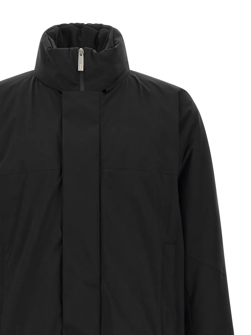 Laminar Gore-tex Removable-hood Padded Jacket In Black