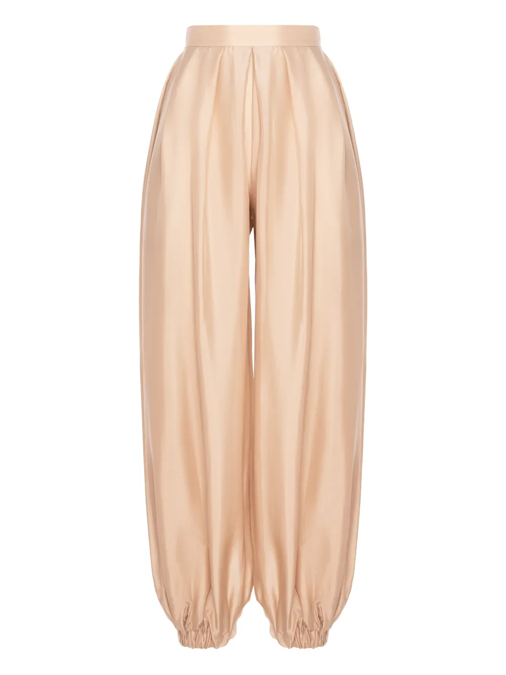 MANURÍ Bazar gathered trousers - Toni neutri