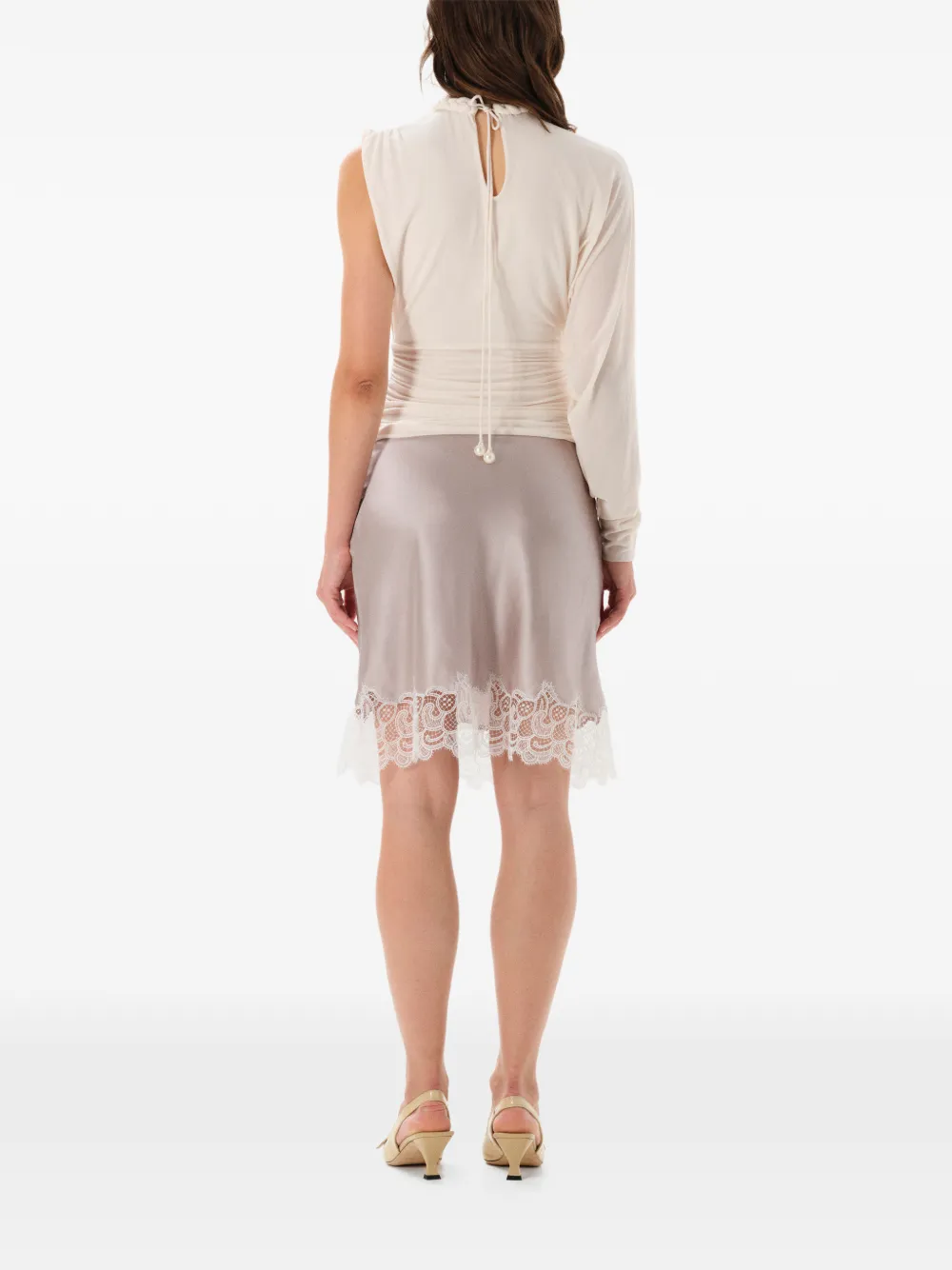  Manurí Josephine Lace Mini Skirt - Neutrals 