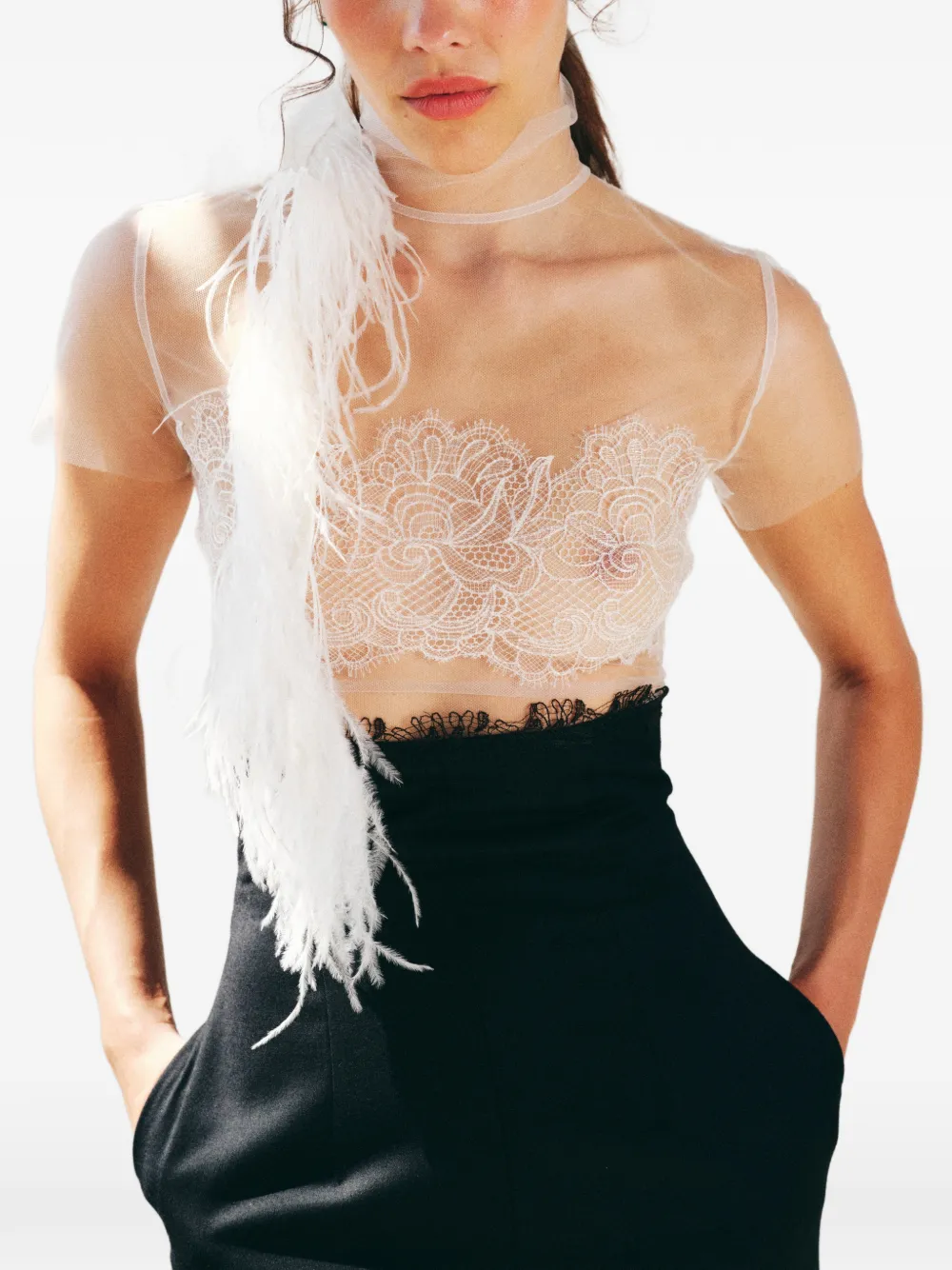 Manurí Bambi Lace Blouse In White