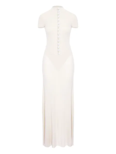 MANURÍ Mia button-detail maxi dress