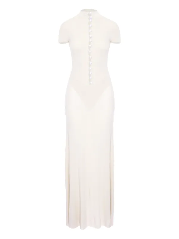 button detail maxi dress ASOS Design - Maxi Dress - Women - Polyester - 2 US