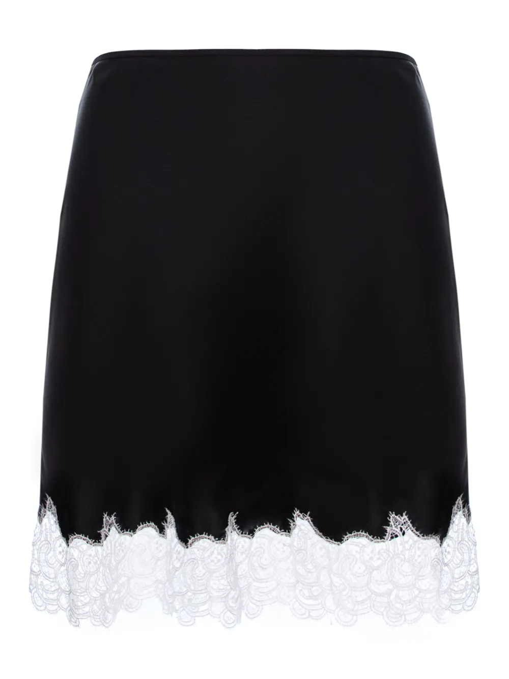 Manurí Josephine Lace-trim Mini Skirt In Black