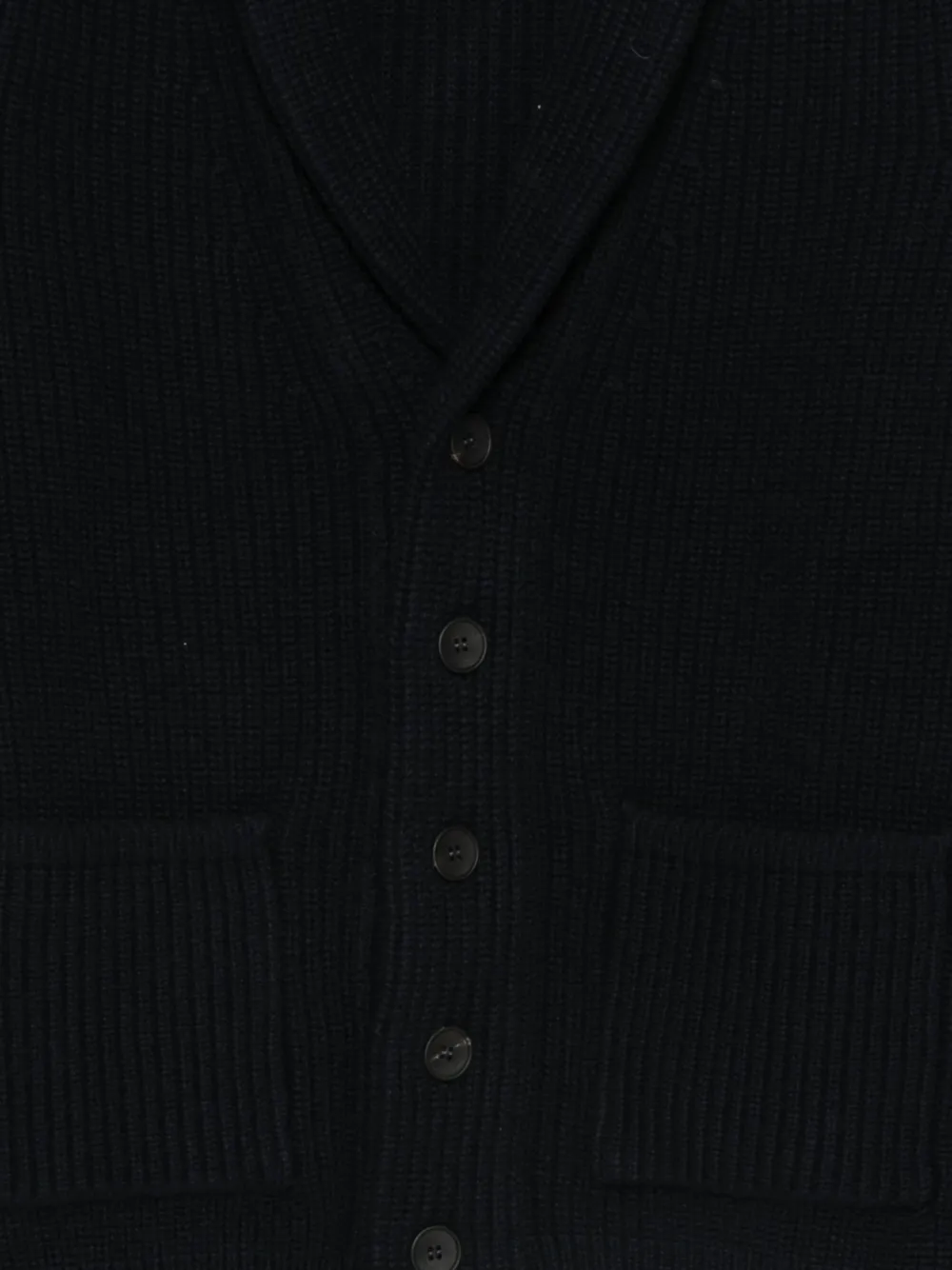 Dell'oglio Vest met sjaalkraag en knoop Blauw
