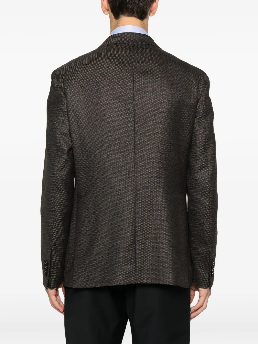 Tagliatore Blazer met dubbele rij knopen en opgestikte zak Bruin