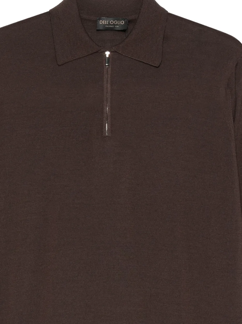 Half-Zip Knitted Polo Shirt