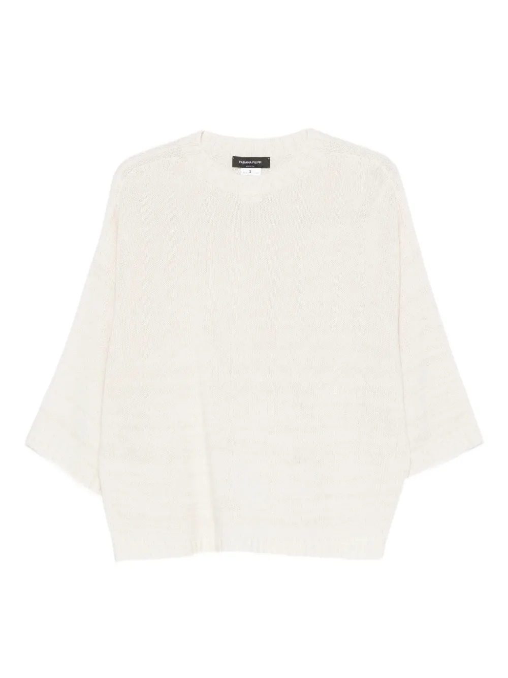 Fabiana Filippi Wool Blend Sweater In White