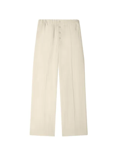 SANDRO pantalones de algodón con pretina elástica