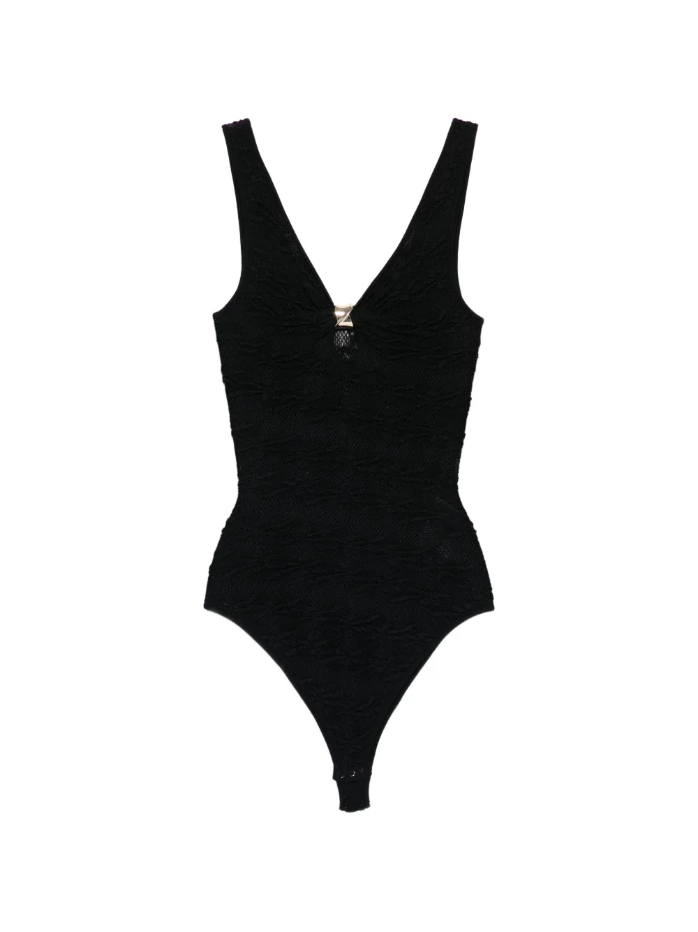 SANDRO Body con scollo a V - Nero