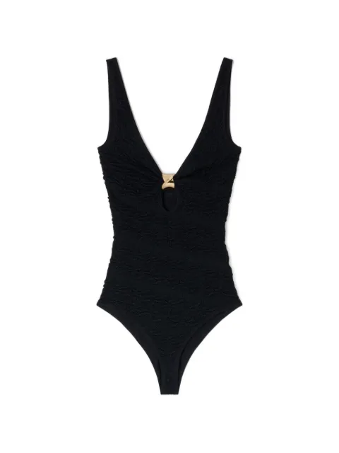 SANDRO body texturizado con cuello en V