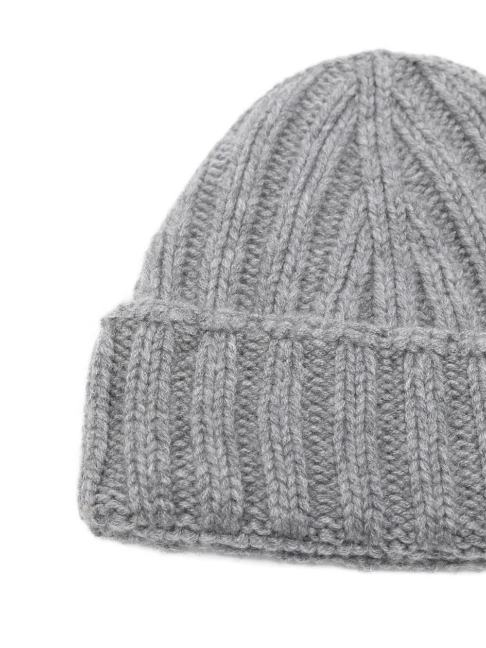  Dell'oglio Ribbed Beanie Hat - Grey 