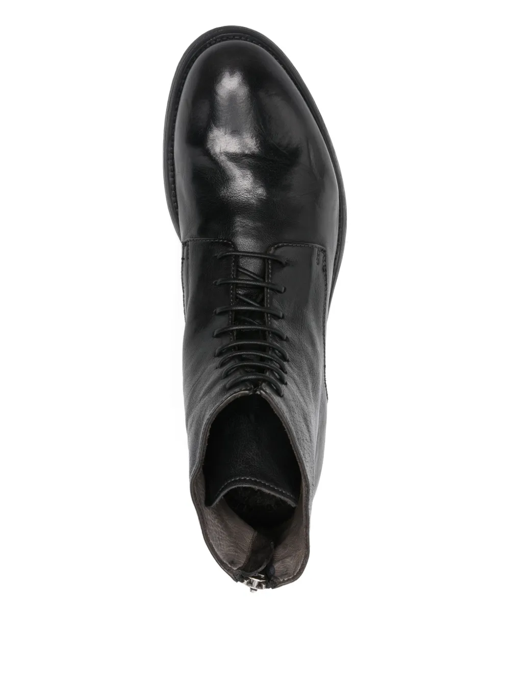 Officine Creative Hive 016 lace-up zip-fastening boots Zwart