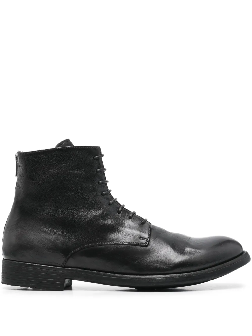 Officine Creative Hive 016 lace-up zip-fastening boots Zwart