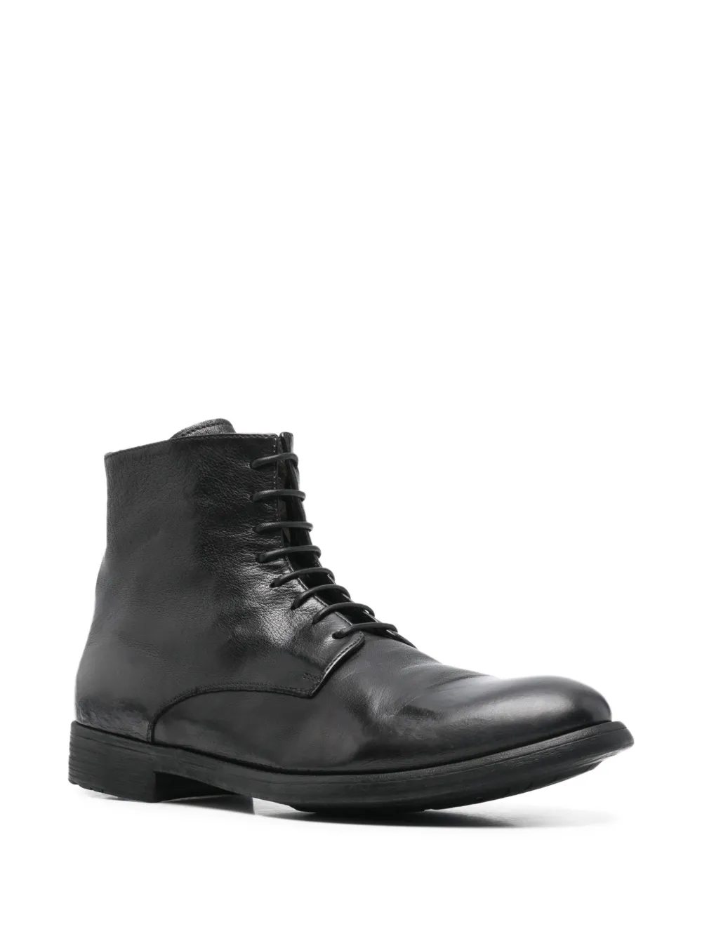 Officine Creative Hive 016 lace-up zip-fastening boots Zwart