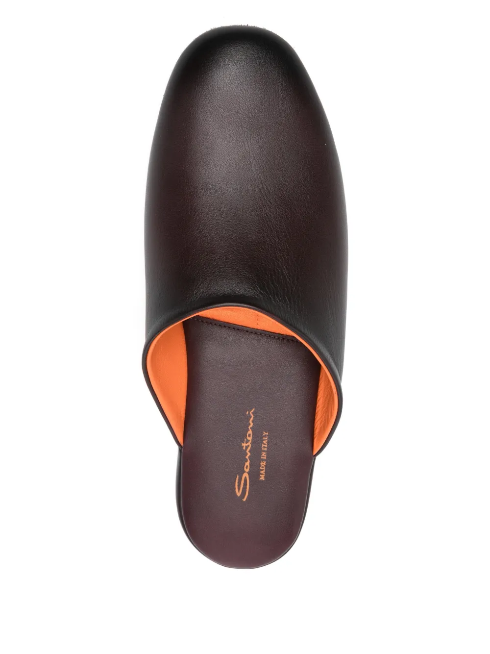 Santoni Slippers met ronde neus Rood