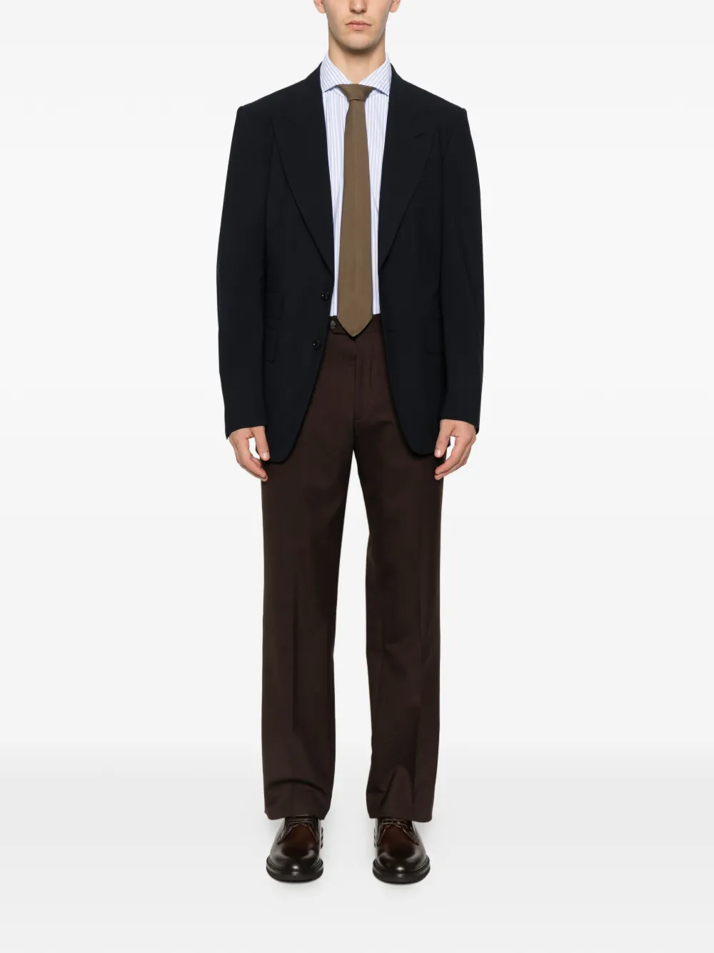 Dell'oglio Gestreept overhemd - Blauw