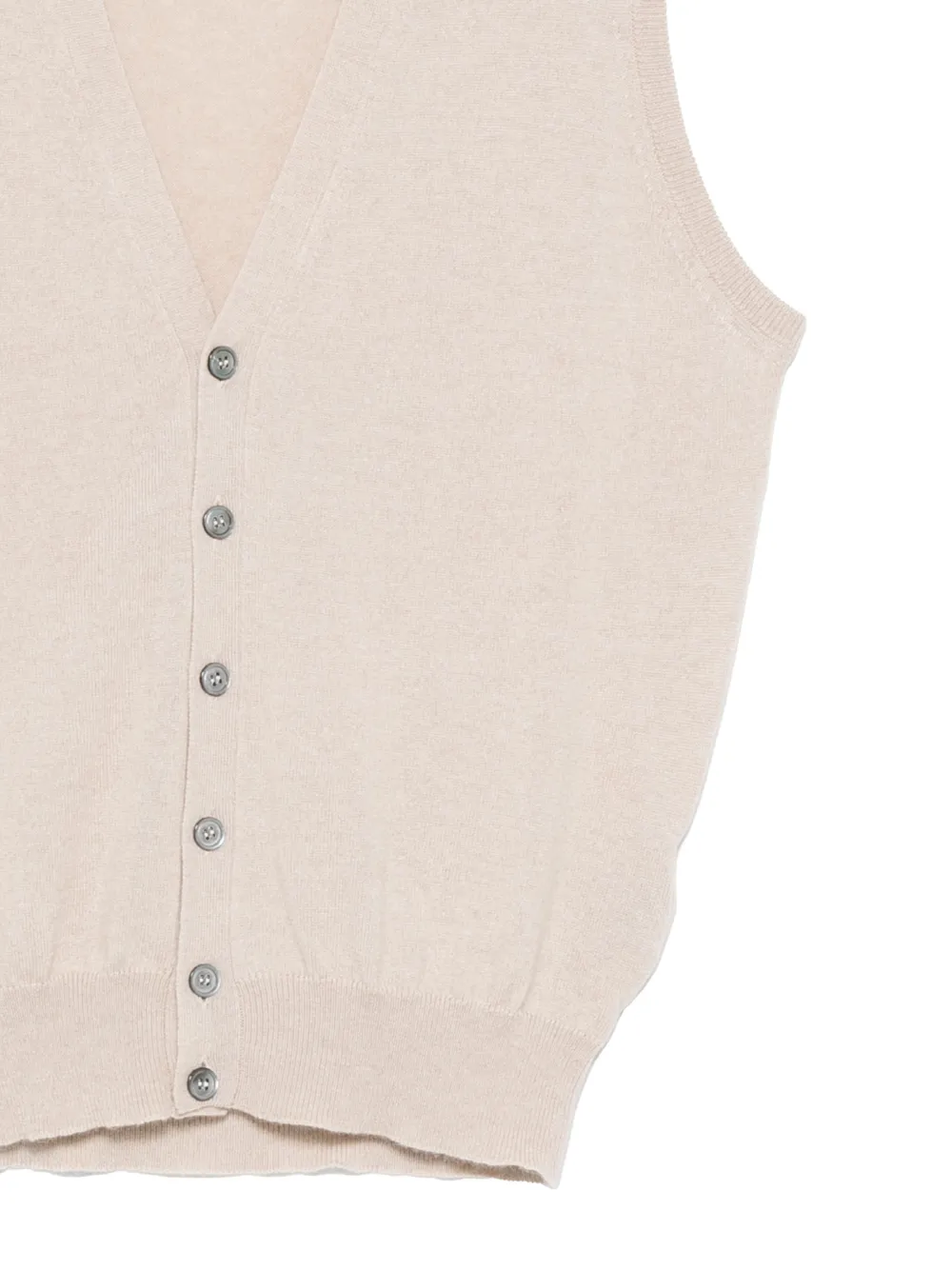 Dell'oglio Mouwloos vest Beige