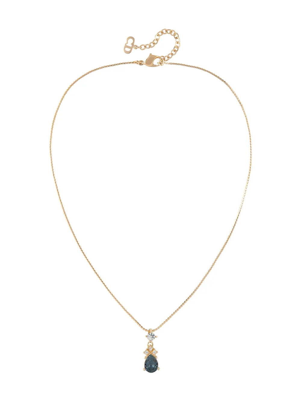 Christian Dior Pre-Owned 1980s pendant-detail necklace - Oro