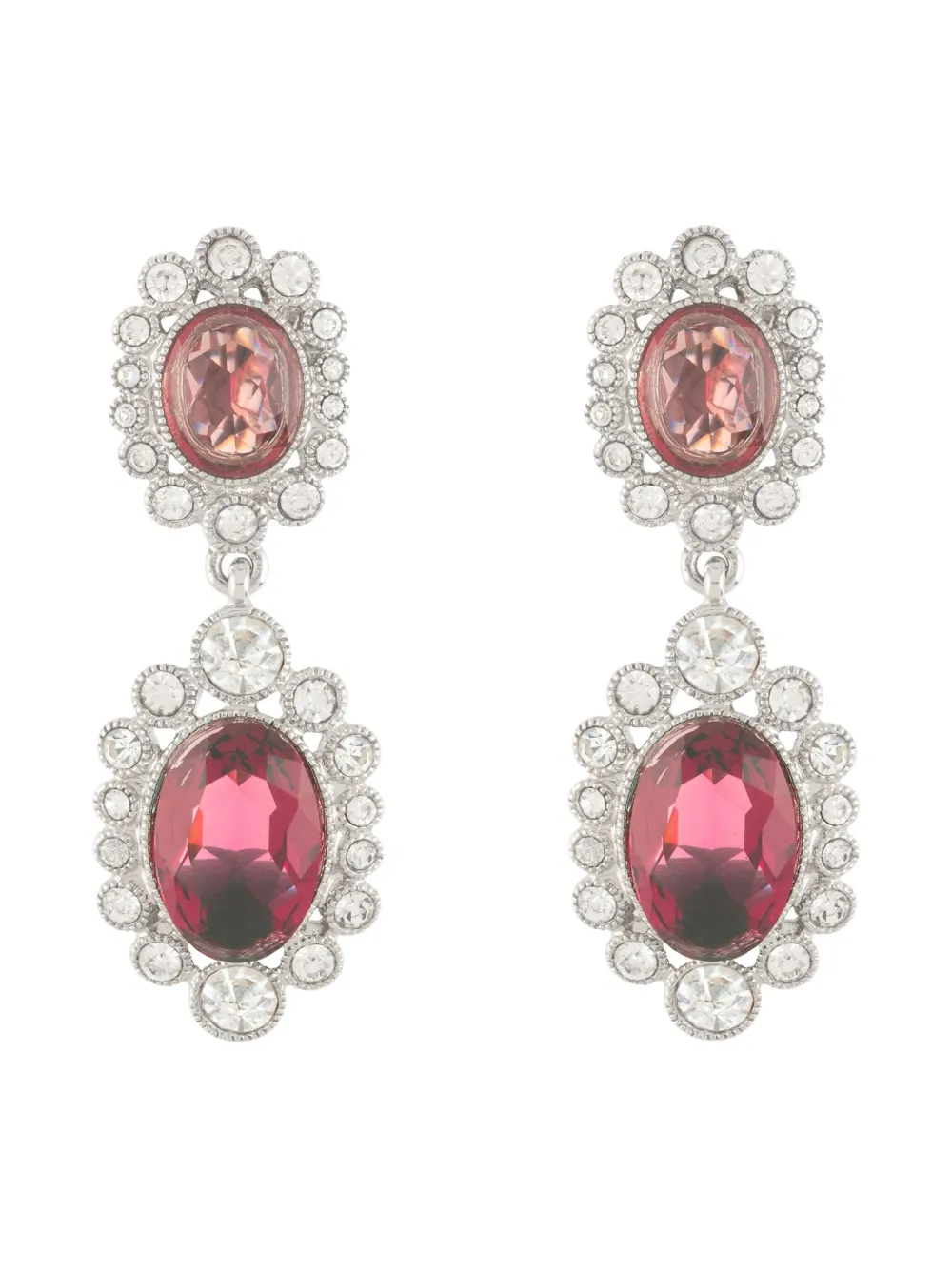 Monet Pre-Owned aretes con diseño de candelabro 1980 | plateado | Image 1