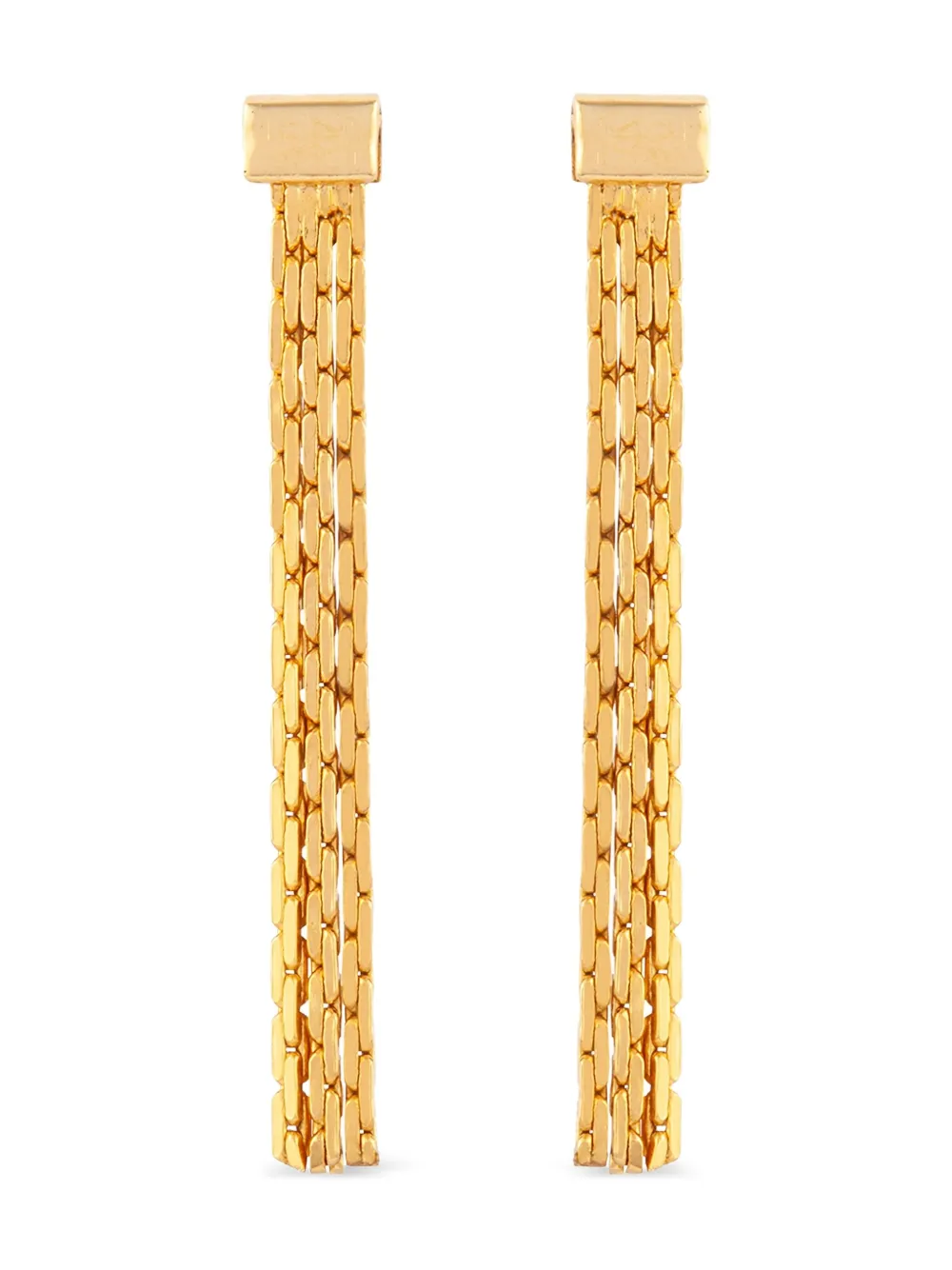 Susan Caplan Vintage 1980s dangle earrings - Oro