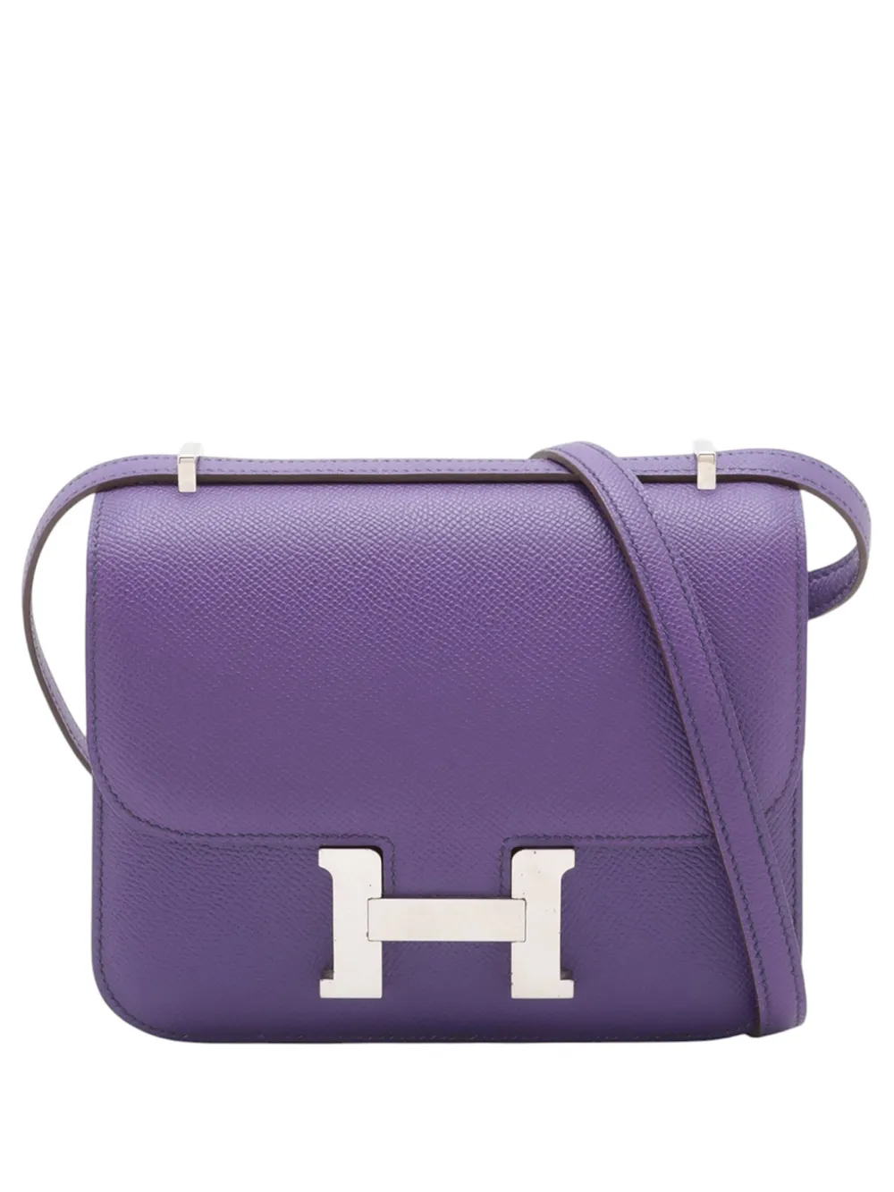 Hermès Pre-Owned 2012 Mini Epsom Constance III 18 crossbody bag - パープル Hermès Pre-Owned 2012 Mini Epsom Constance III 18 crossbody bag - パープル
