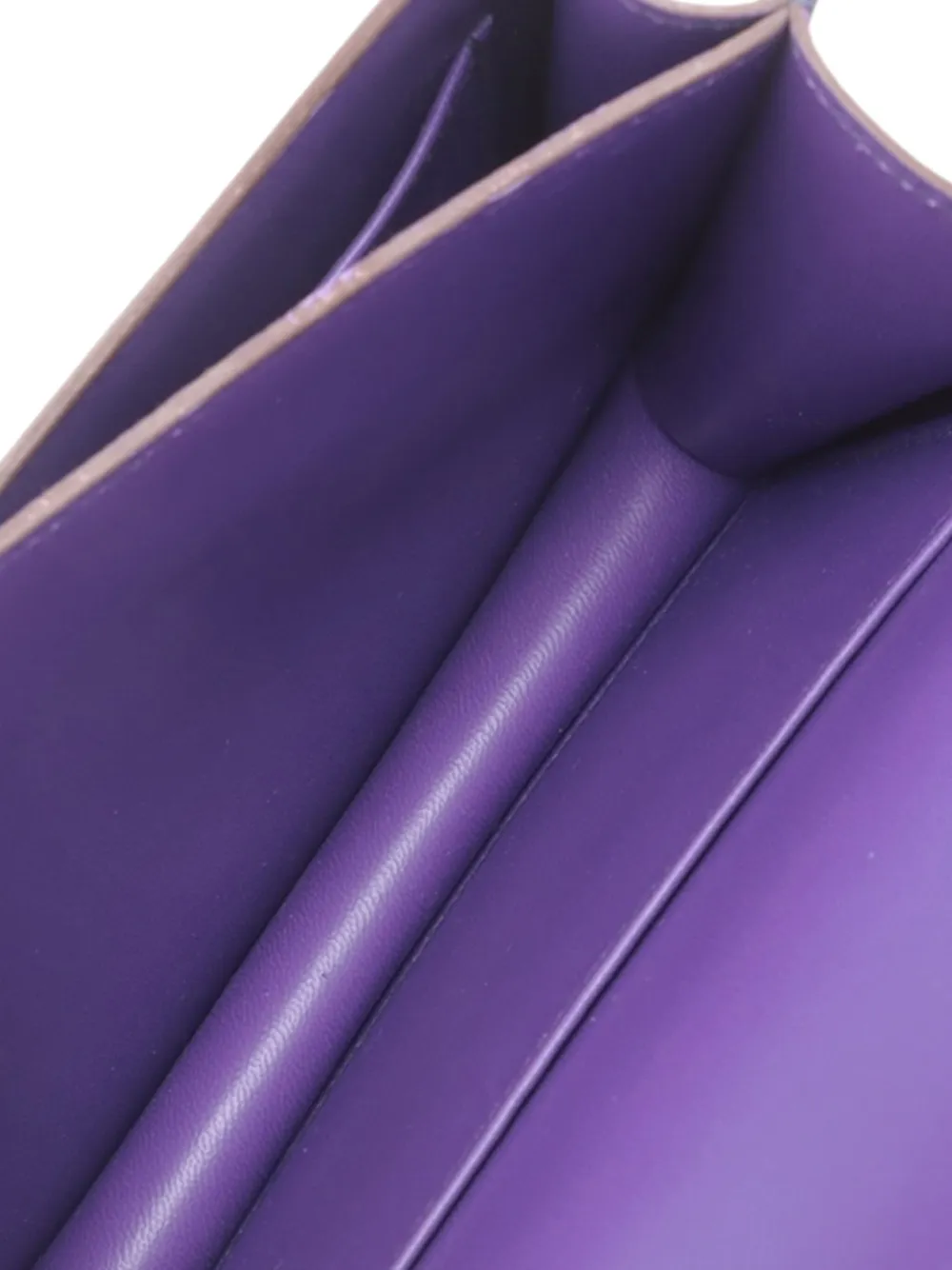 HERMES Pre-owned 2012 Mini Epsom Constance Iii 18 Crossbody Bag In Purple