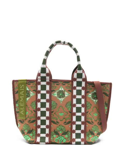 ALEMAIS mini Cecec floral-print tote bag