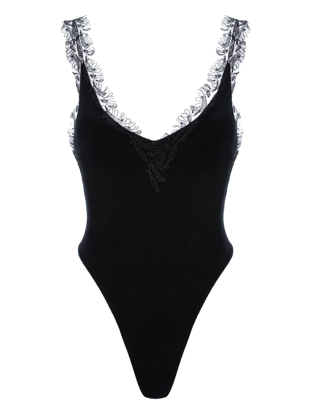 MANURÍ Isabelle lace bodysuit | Black | Image 1
