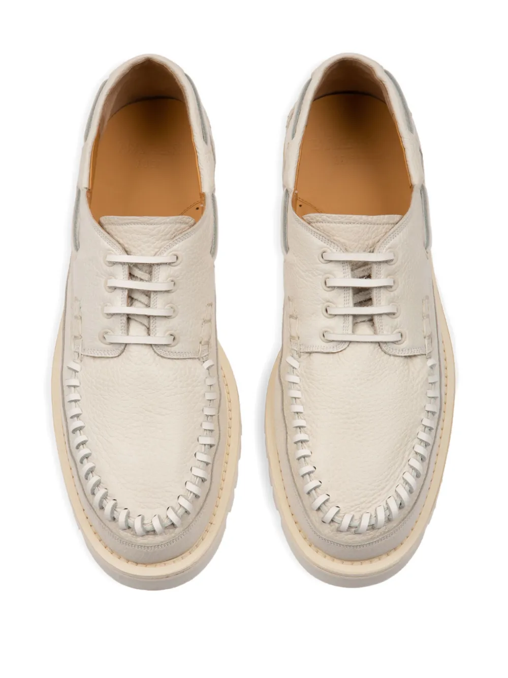 Bally Leren bootschoenen Beige