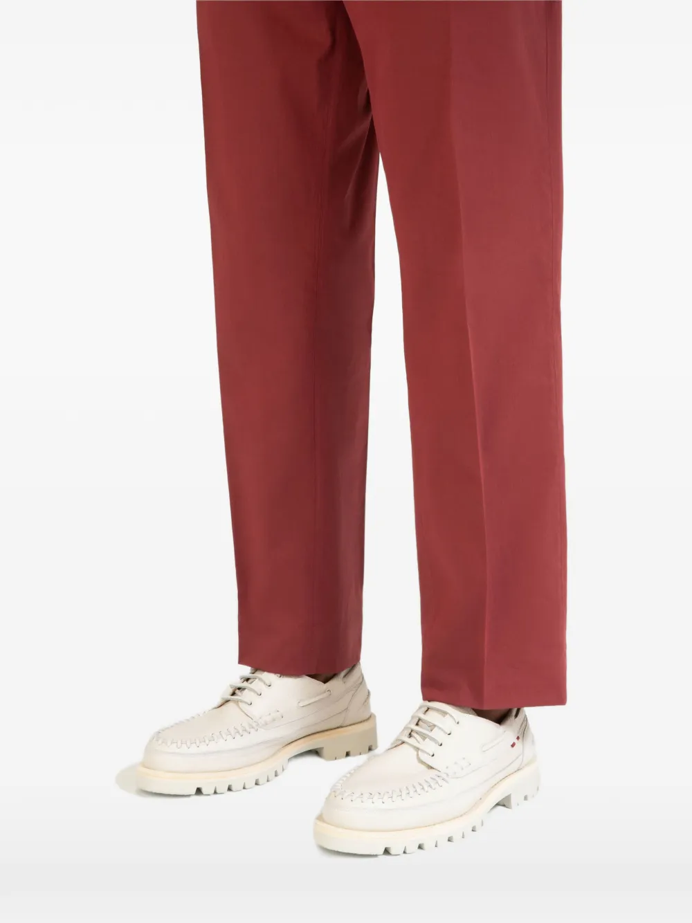 Bally Leren bootschoenen Beige