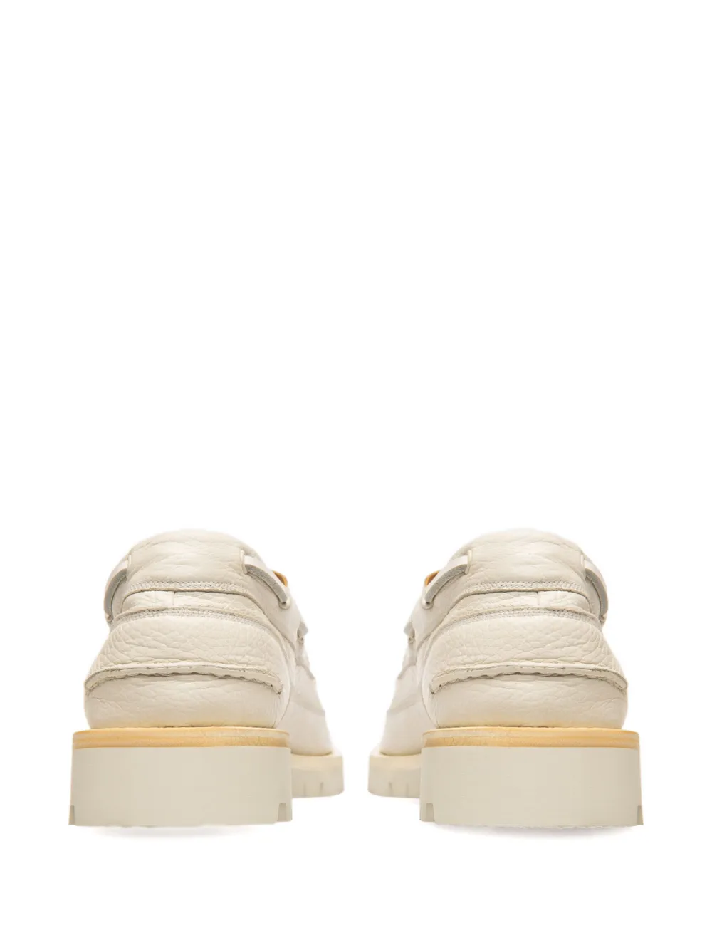 Bally leather boat shoes - Beige
