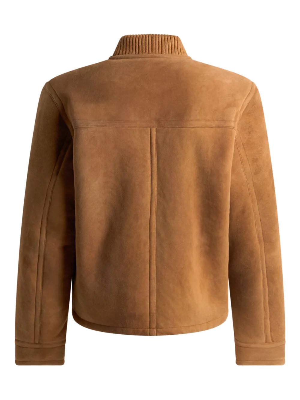 Shearling-Lining Flap-Pocket Jacket