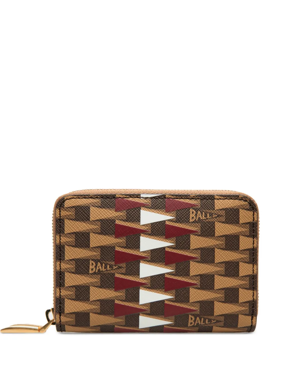Bally Kleines Portemonnaie mit Reißverschluss - Nude