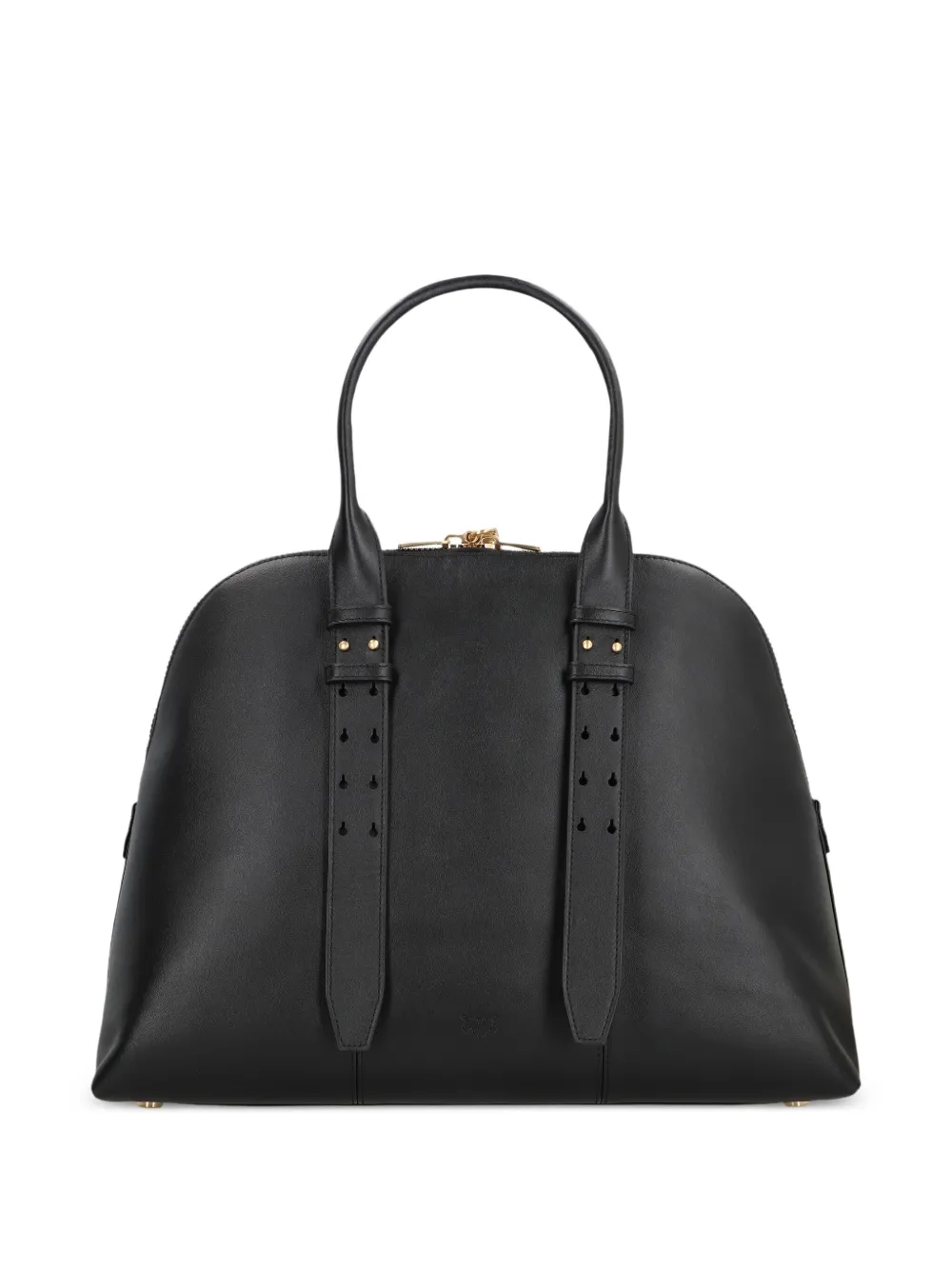 PINKO Escape leren maxi-shopper Zwart