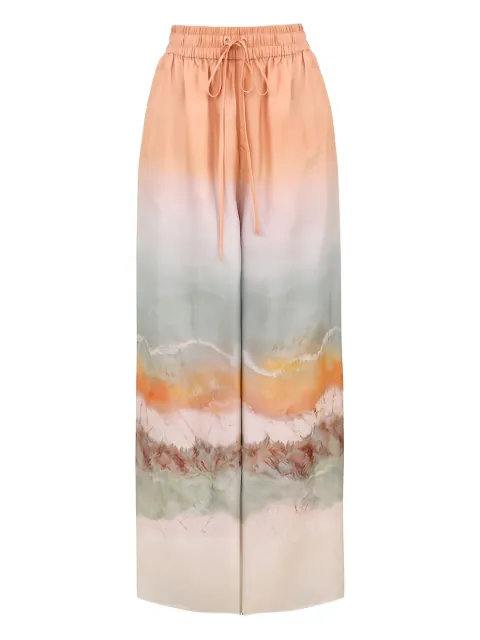 ZIMMERMANN ZIM DAYLIGHT RELAXED PANT TIE DYE