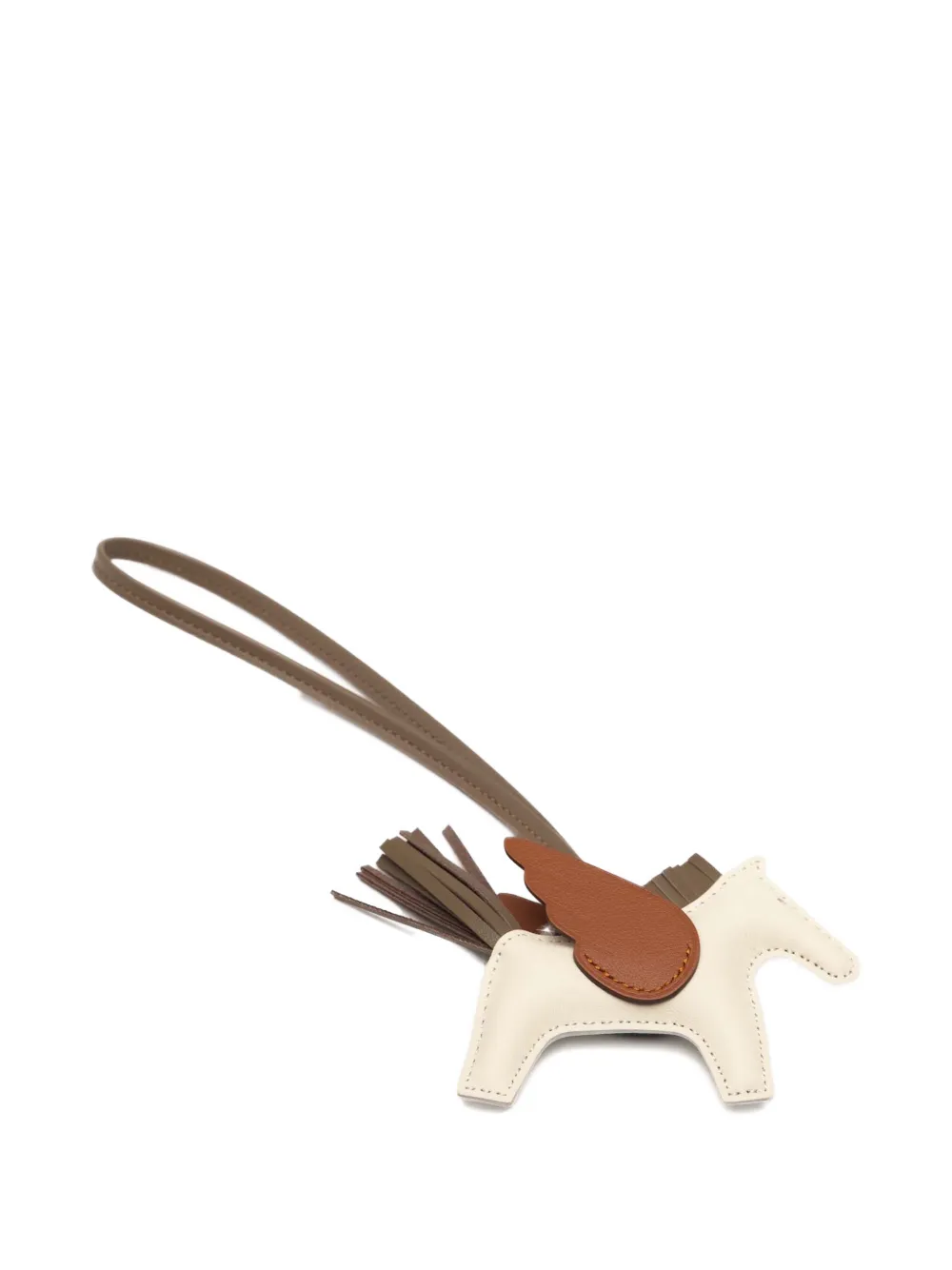 Hermès Pre-Owned 2023 Milo Lambskin and Swift GriGri Rodeo Pegasus Bag Charm key chain | Image 2