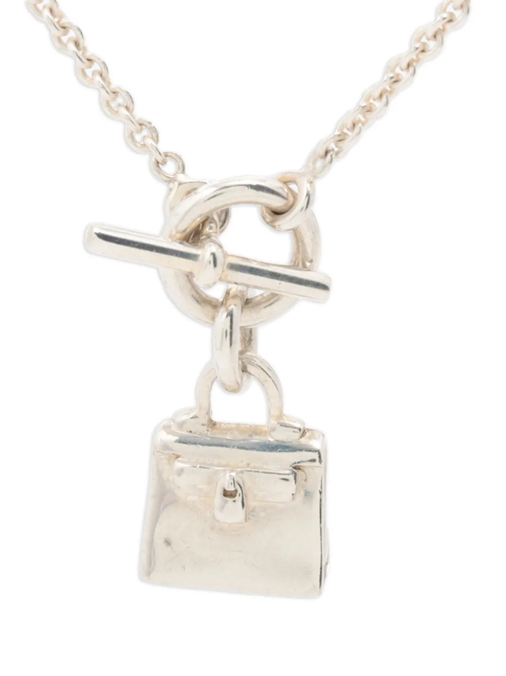 Hermès Pre-Owned 2000-2015 Sterling Silver Amulettes Kelly necklace - Hermès Pre-Owned 2000-2015 Sterling Silver Amulettes Kelly necklace -