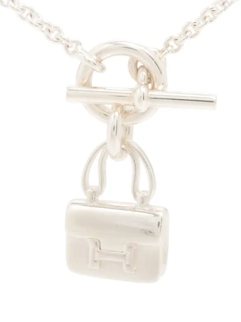 Hermès Pre-Owned collar Amulettes Constance en plata de ley 2000-2015