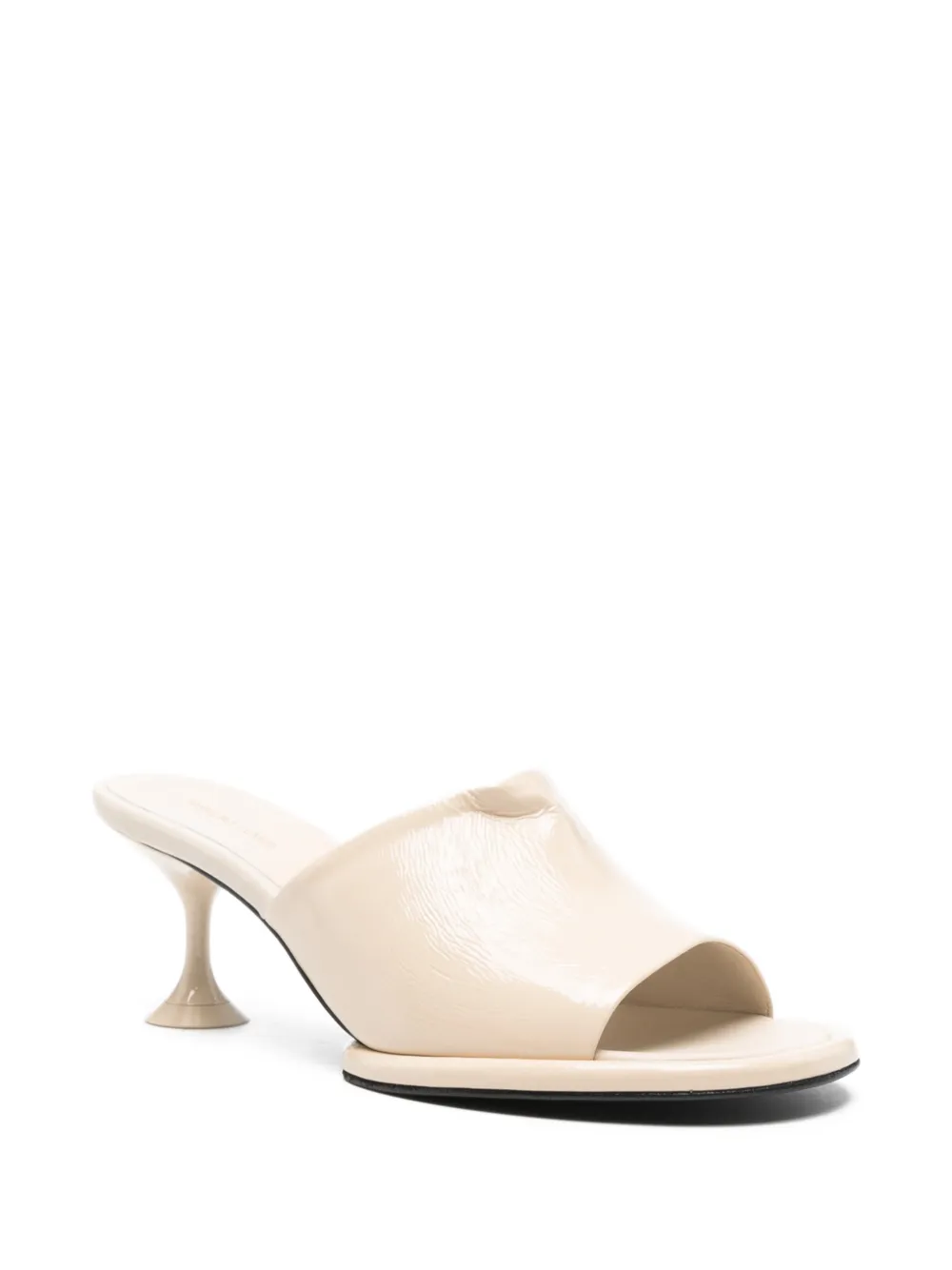 Sergio Rossi 60mm Laminated Sandals In Pink