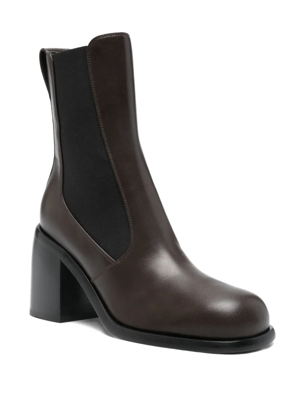 Sergio Rossi 80mm Block-heel Boots In Brown