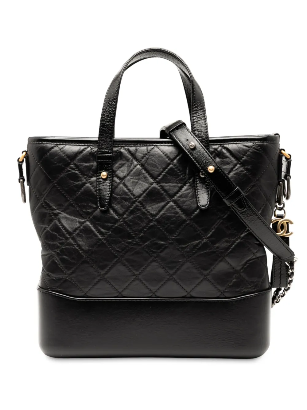 CHANEL Pre-Owned 2018 Medium Quilted Calfskin Gabrielle Shopping CHANEL Pre-Owned 2018 Medium Quilted Calfskin Gabrielle Shopping