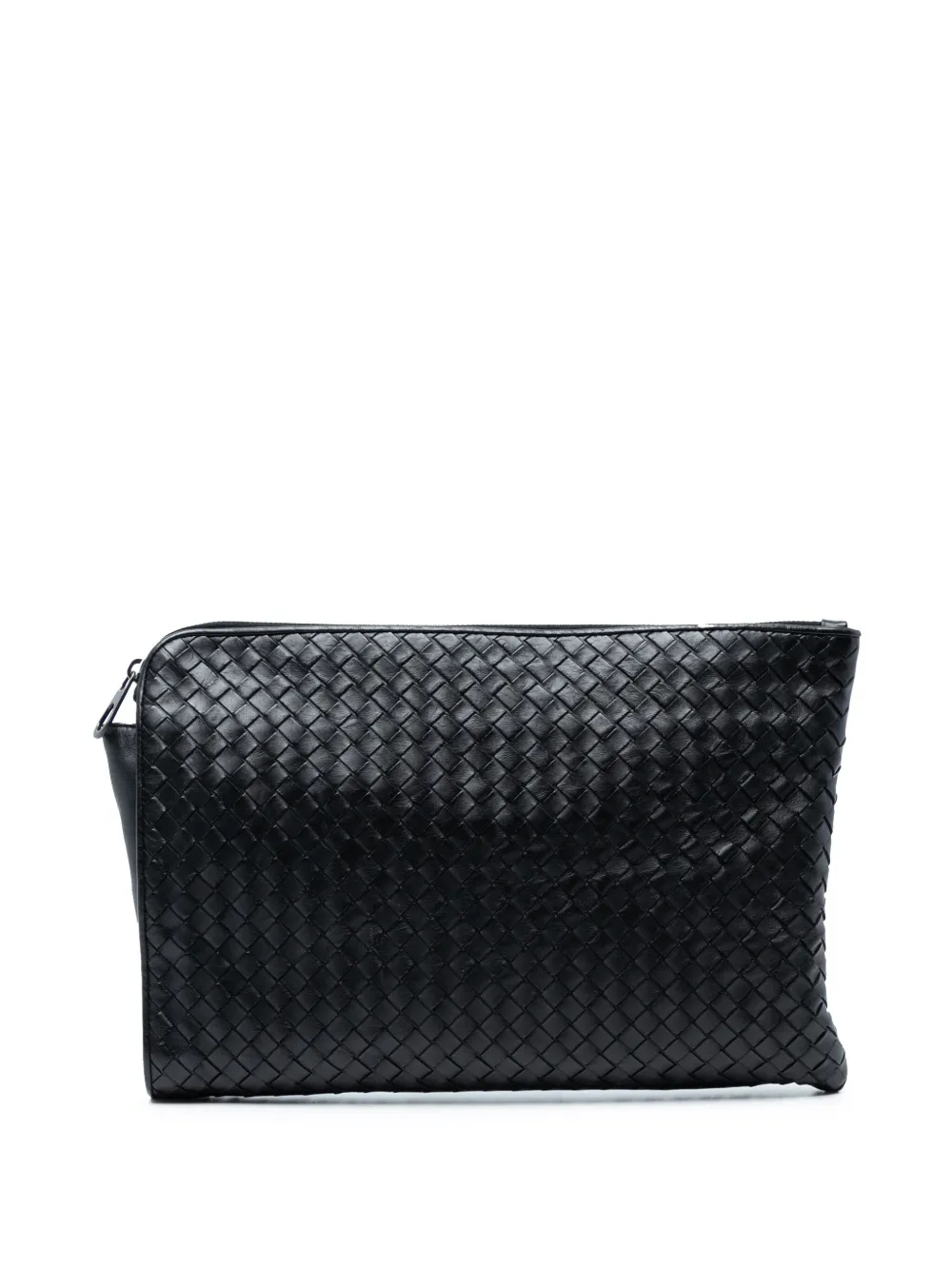 Bottega Veneta Pre-Owned 2012-2025 Leather Intrecciato clutch bag - Bottega Veneta Pre-Owned 2012-2025 Leather Intrecciato clutch bag -