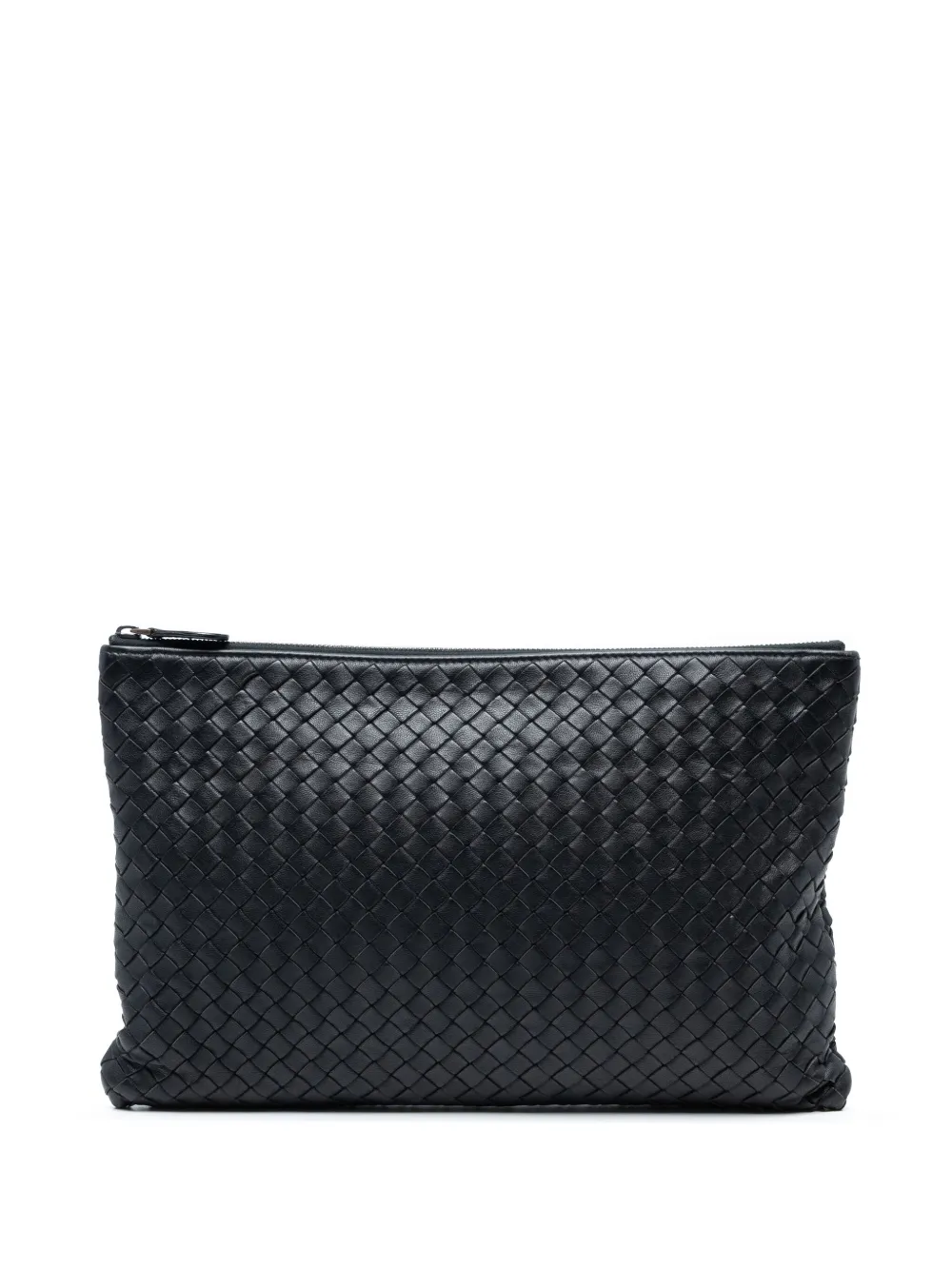Bottega Veneta Pre-Owned 2012-2025 Nappa Intrecciato clutch bag - ブラック Bottega Veneta Pre-Owned 2012-2025 Nappa Intrecciato clutch bag - ブラック