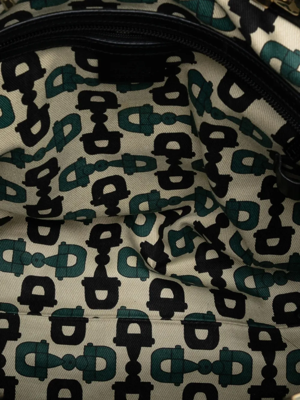 Pre-owned Gucci 2000-2015 Ssima Punch Tote Bag In Black