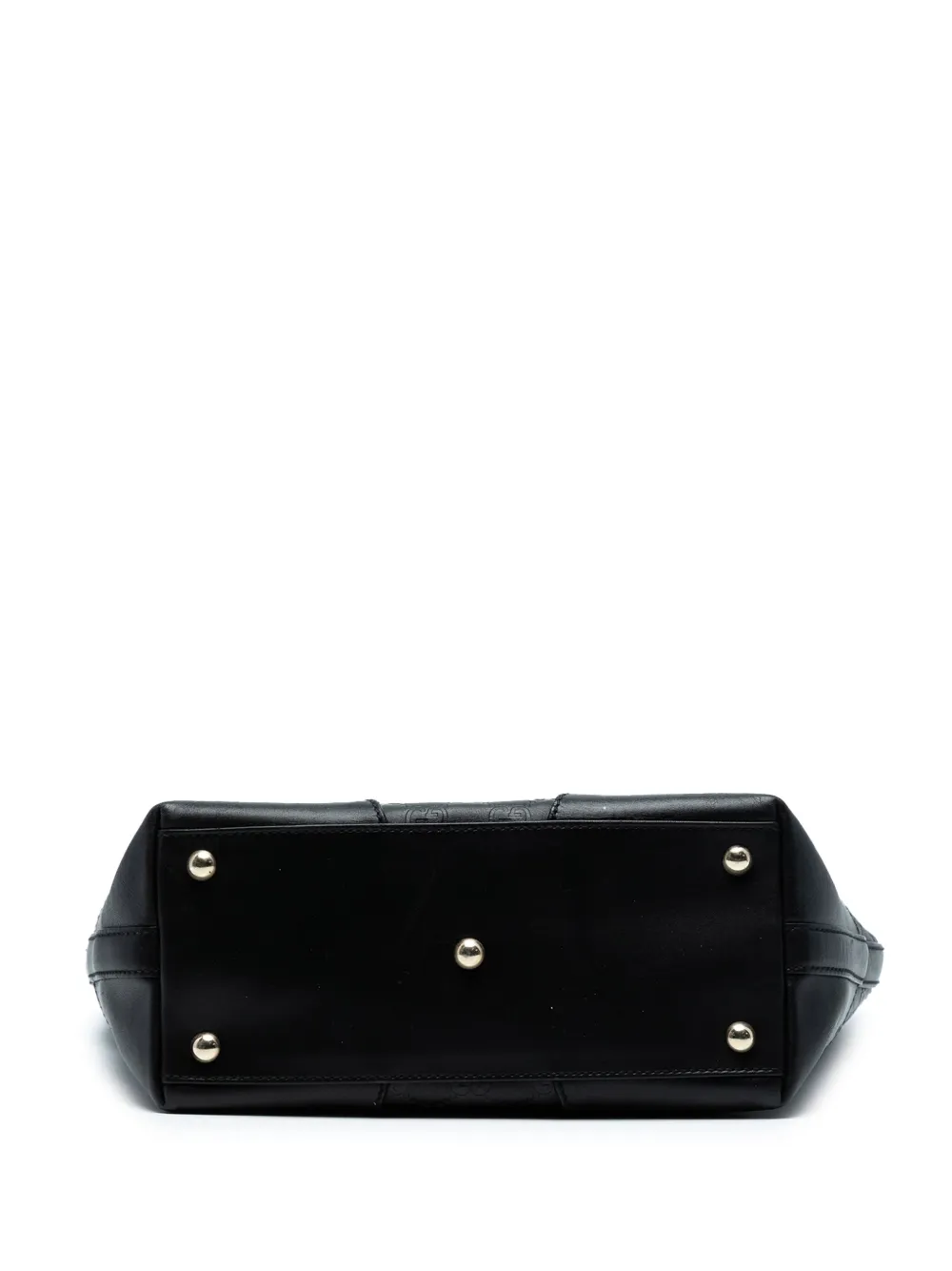 Pre-owned Gucci 2000-2015 Ssima Punch Tote Bag In Black