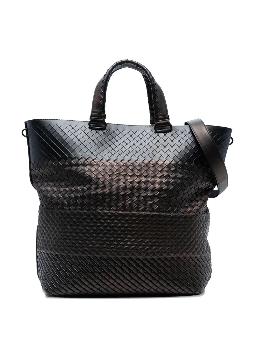 Bottega Veneta Pre-Owned Borsa tote Imperatore in nappa con design Intrecciato 2012-2025 - Marrone
