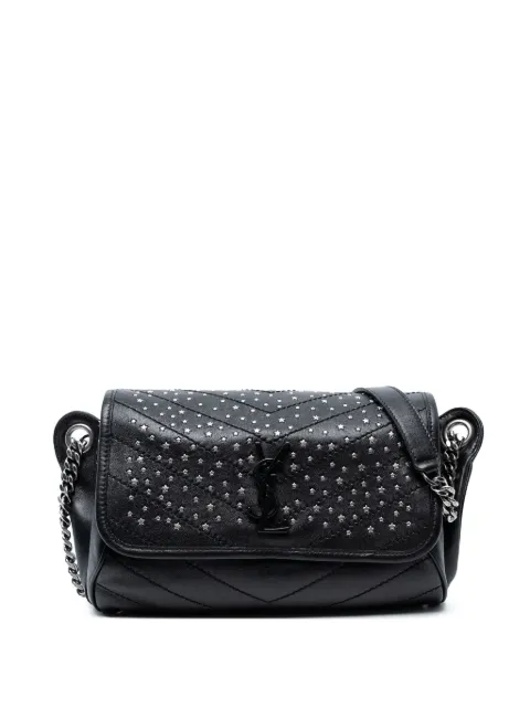 Saint Laurent Pre-Owned cangurera Stardust Monogram Niki de piel de becerro con apliques 2019