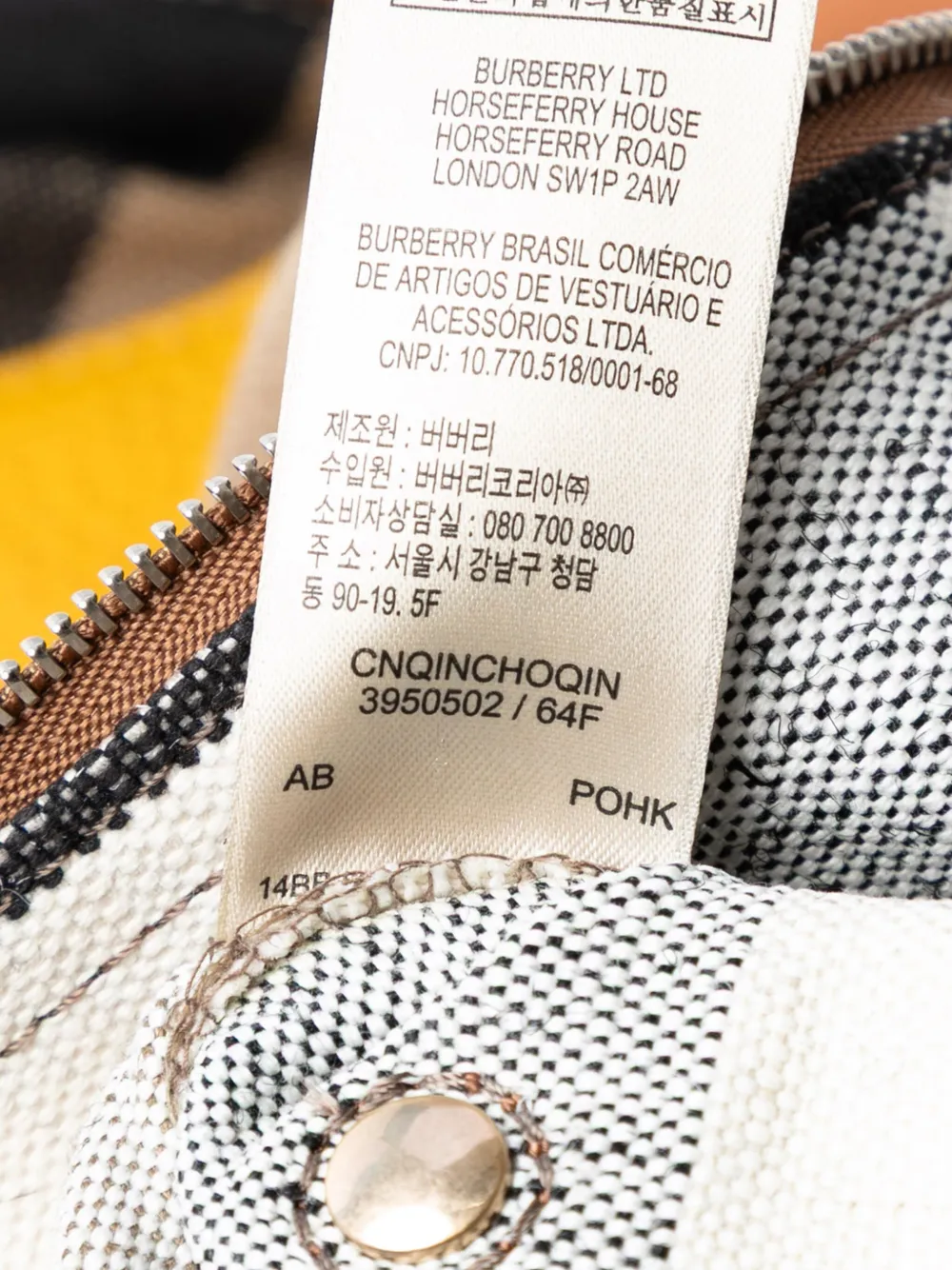 Pre-owned Burberry 2000-2017 Medium Mega Check Canvas And Calfskin Chevron Ashby Bucket Satchel In Brown